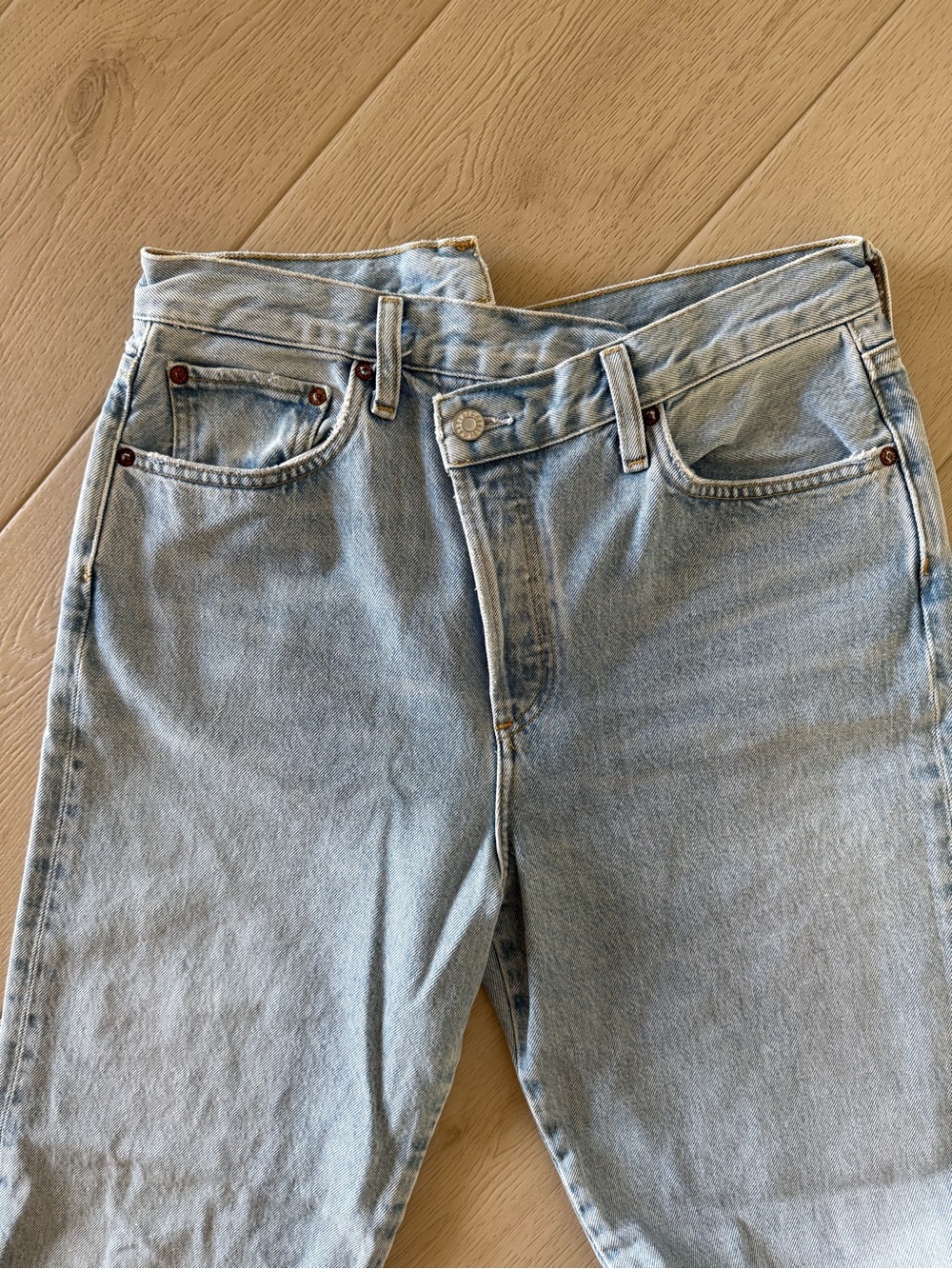 Agolde criss cross jeans